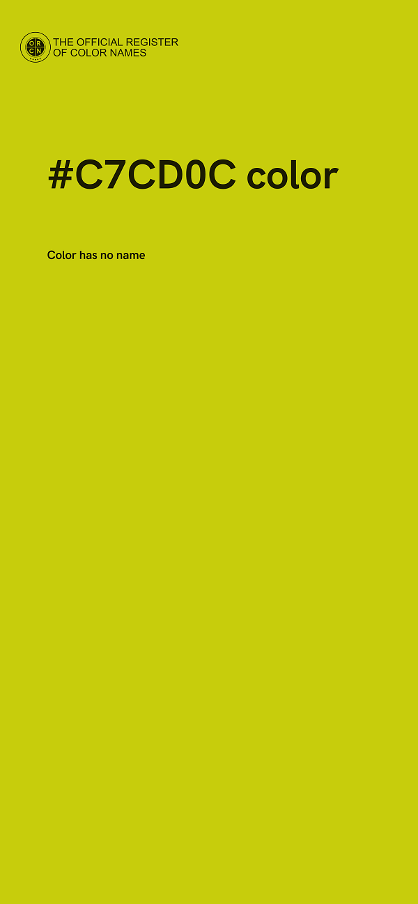 #C7CD0C color image