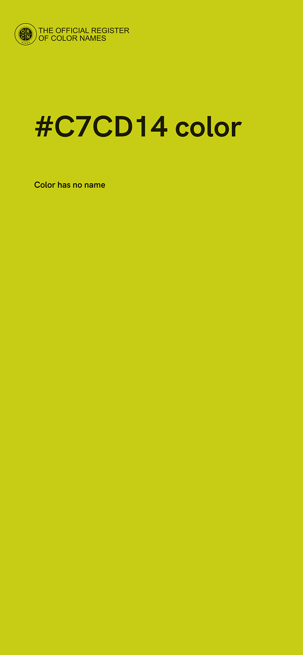 #C7CD14 color image