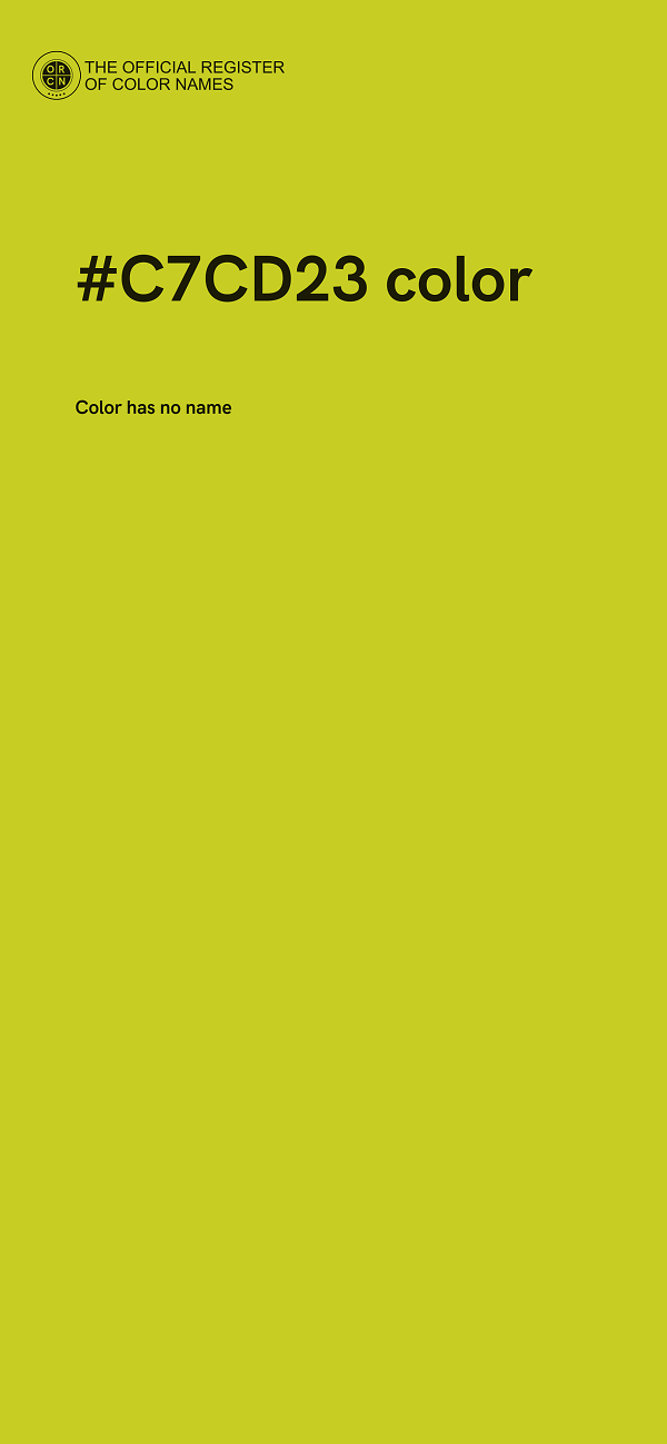 #C7CD23 color image