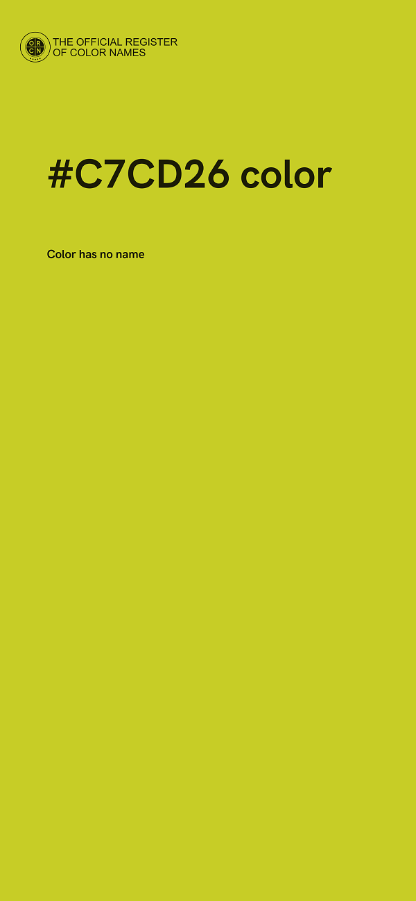 #C7CD26 color image
