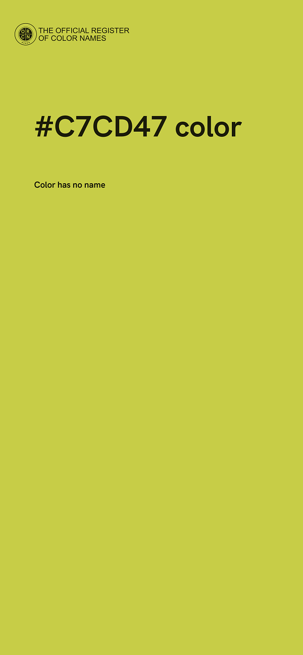 #C7CD47 color image