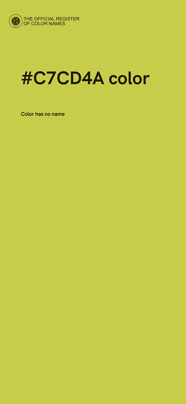 #C7CD4A color image