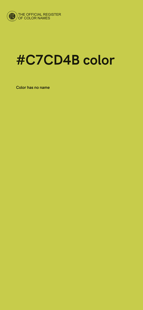 #C7CD4B color image