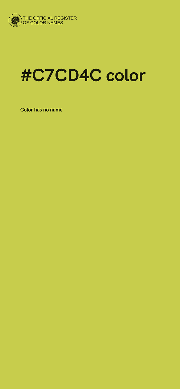 #C7CD4C color image