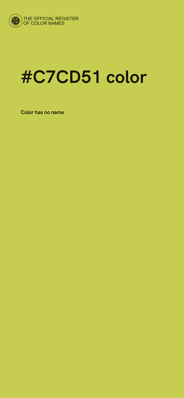 #C7CD51 color image
