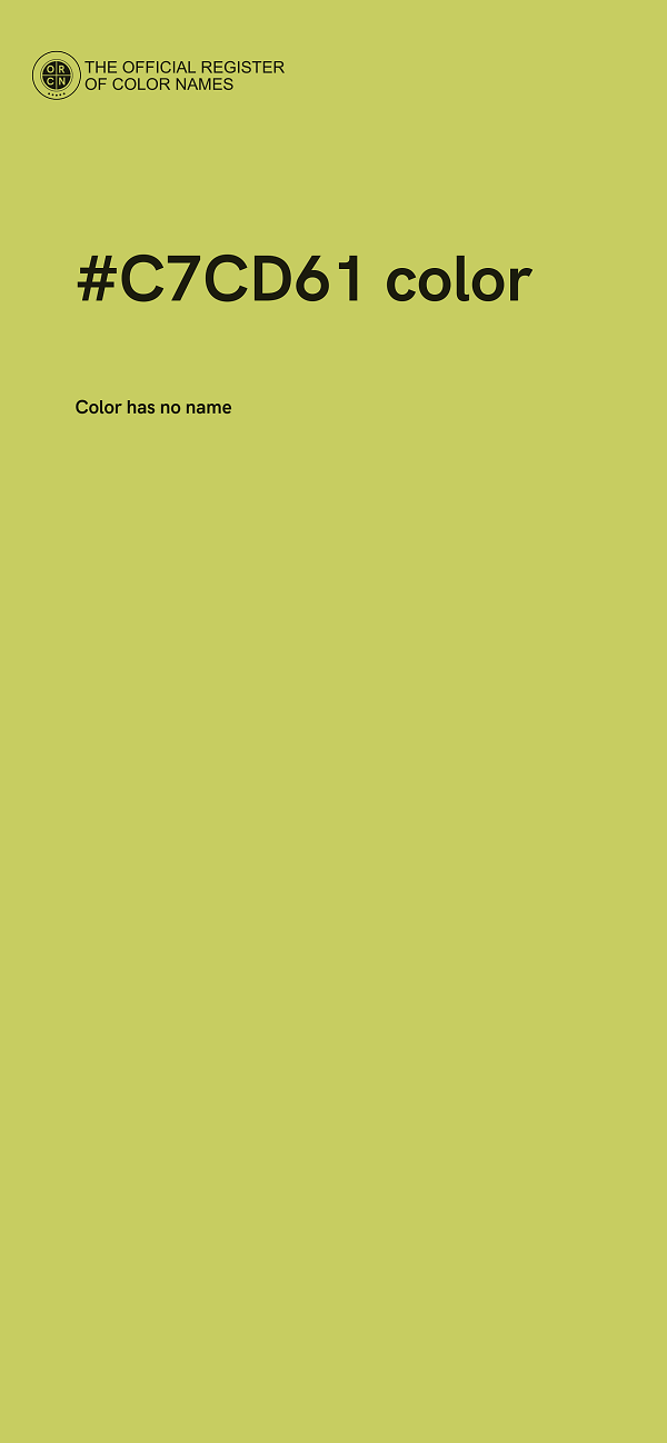 #C7CD61 color image