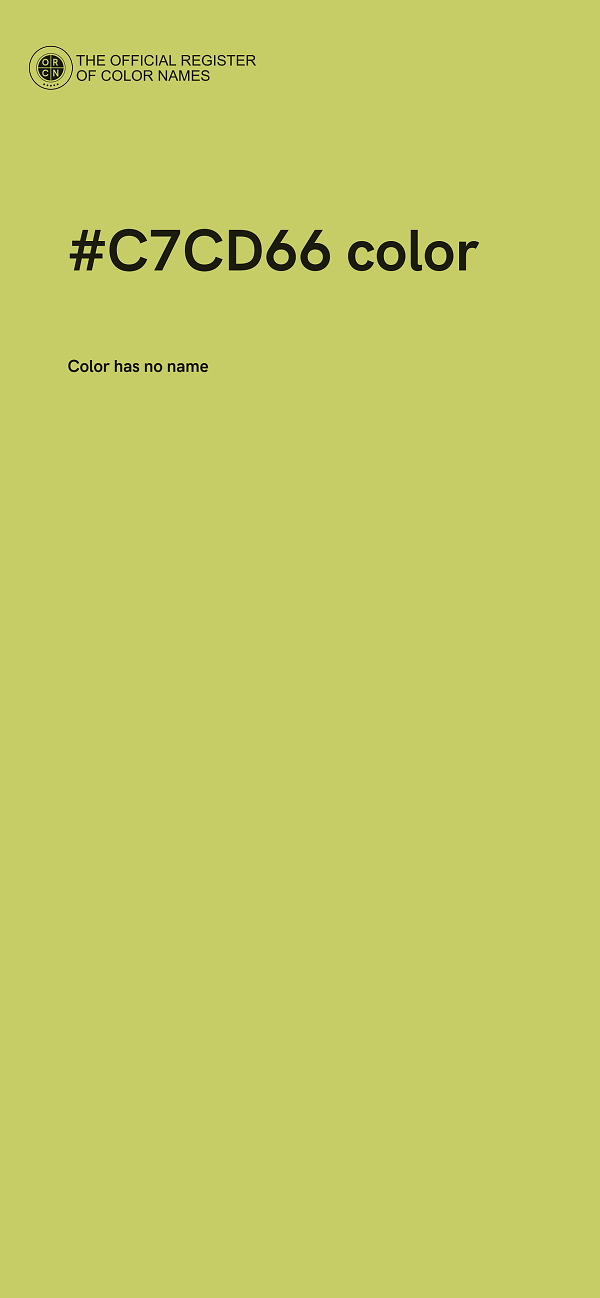 #C7CD66 color image
