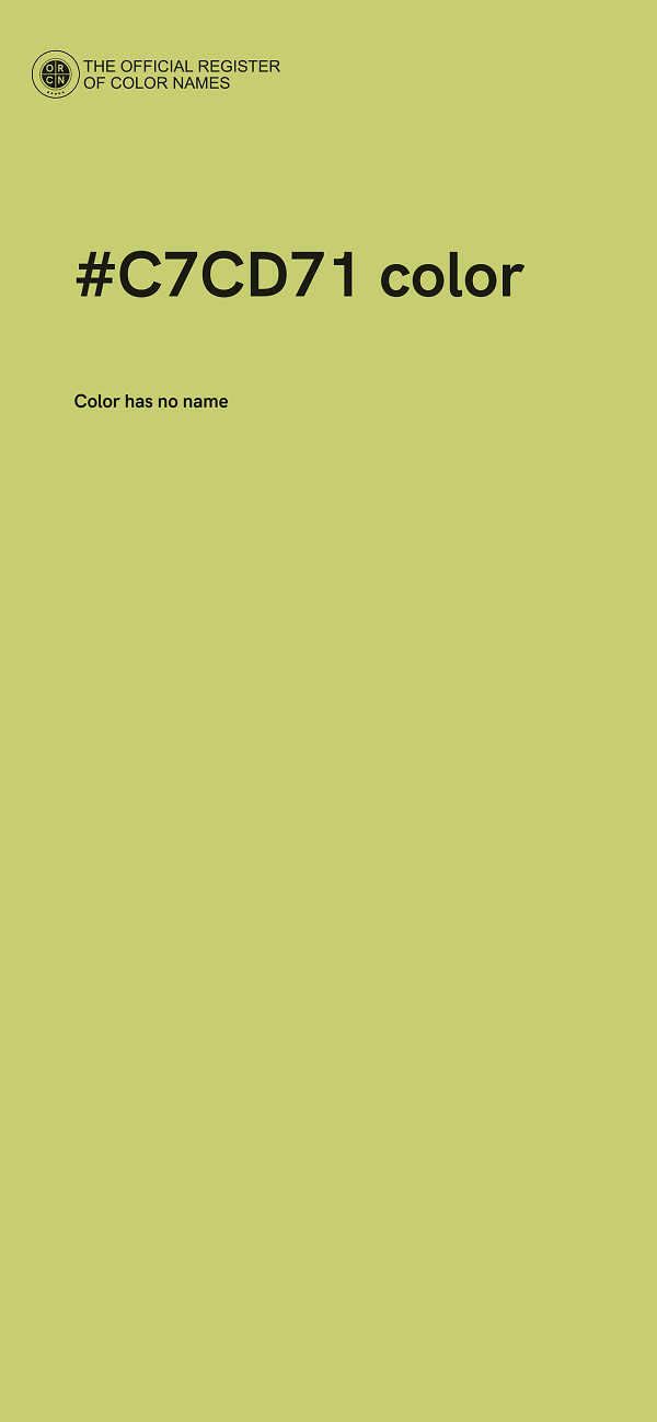 #C7CD71 color image