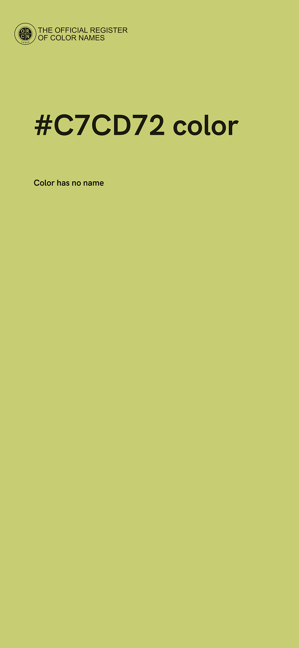 #C7CD72 color image