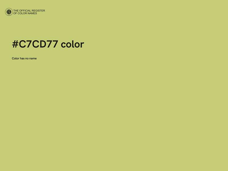 #C7CD77 color image