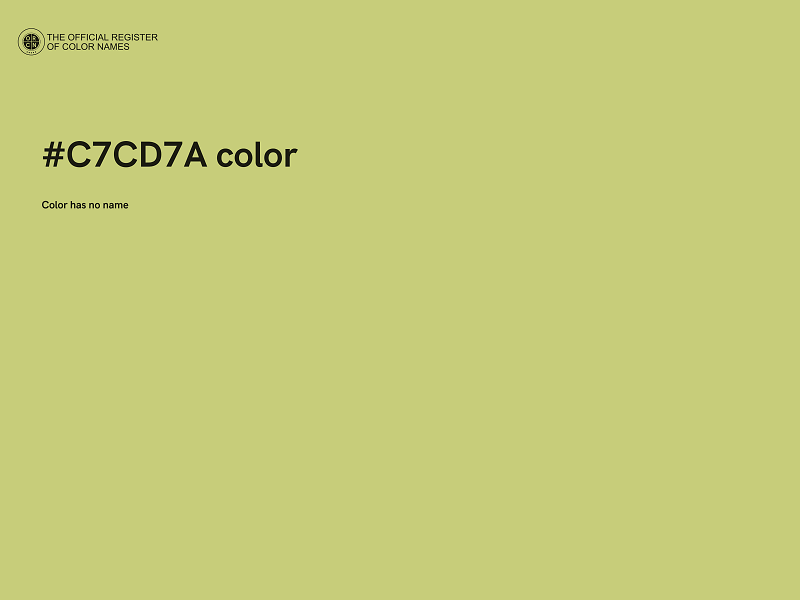 #C7CD7A color image