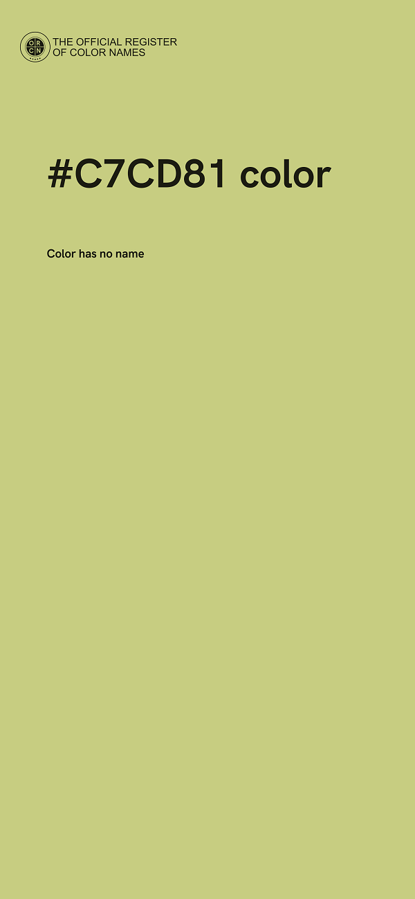 #C7CD81 color image
