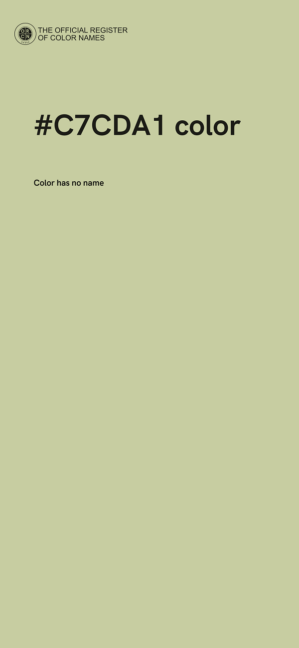 #C7CDA1 color image