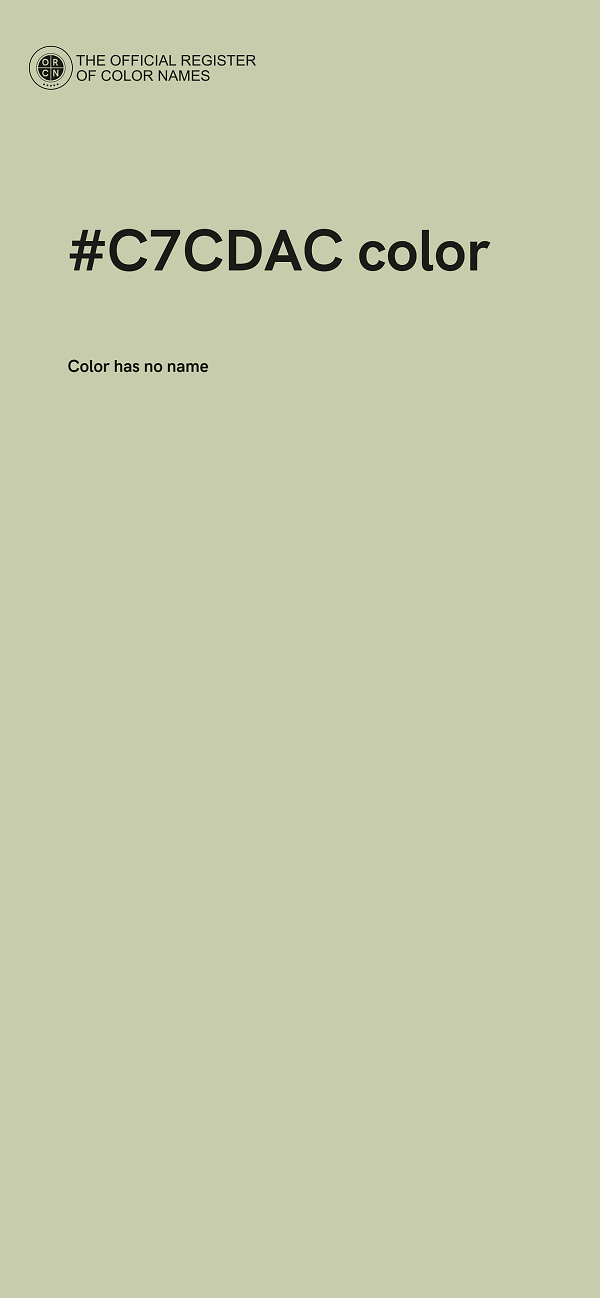 #C7CDAC color image