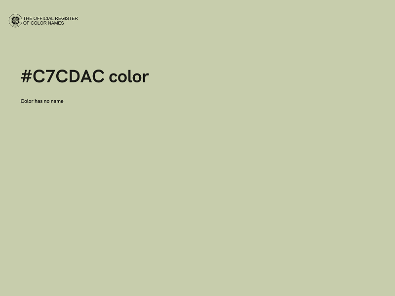 #C7CDAC color image