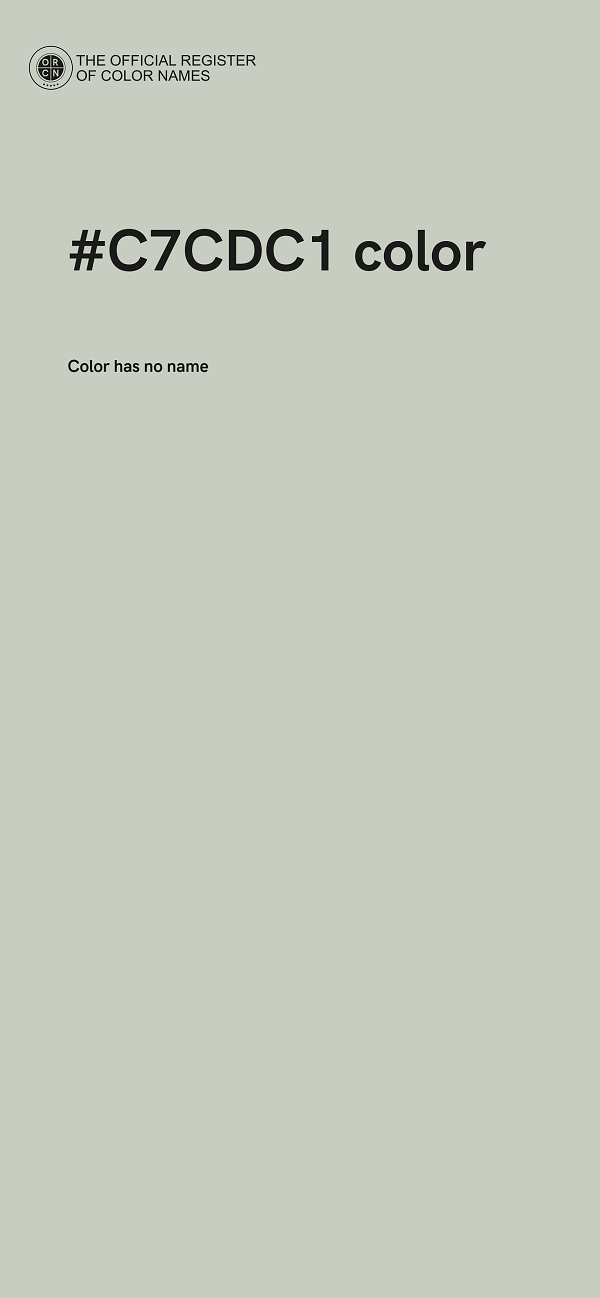 #C7CDC1 color image