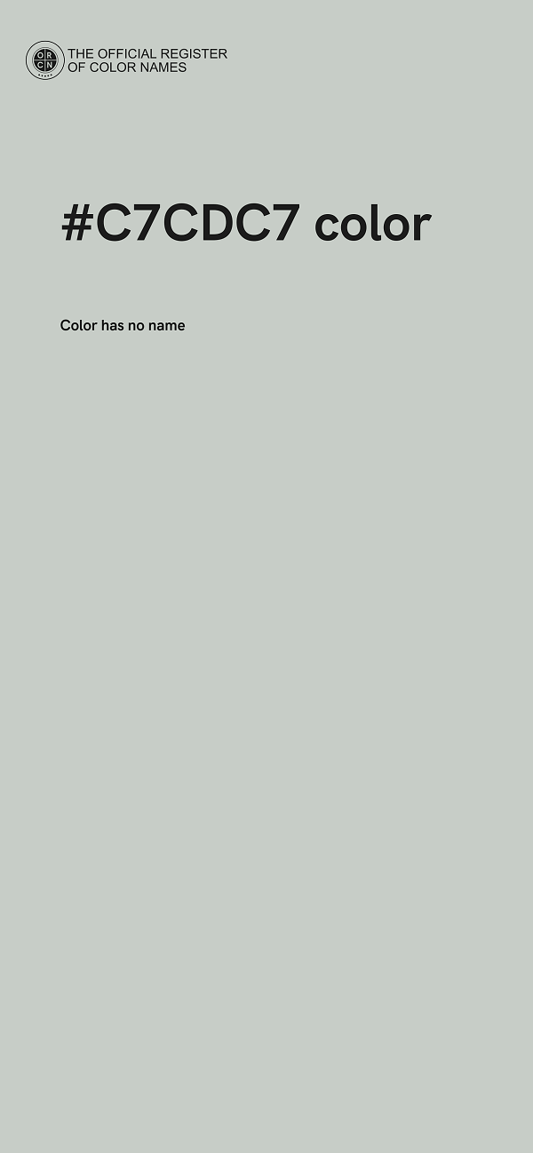 #C7CDC7 color image