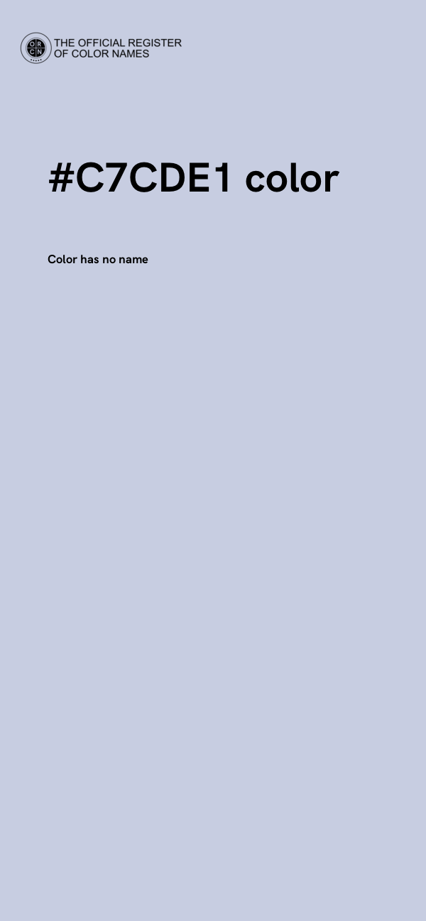 #C7CDE1 color image