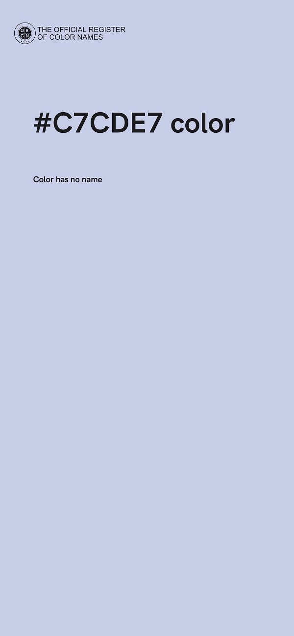 #C7CDE7 color image