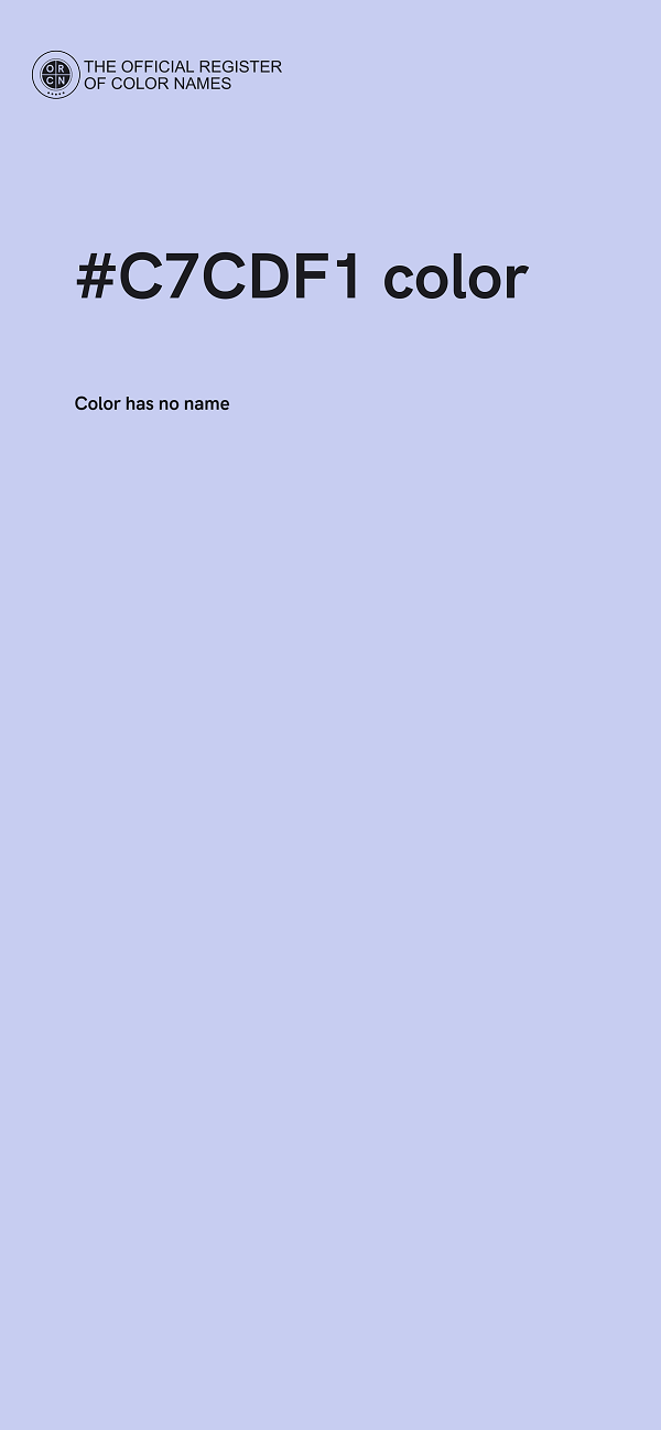 #C7CDF1 color image
