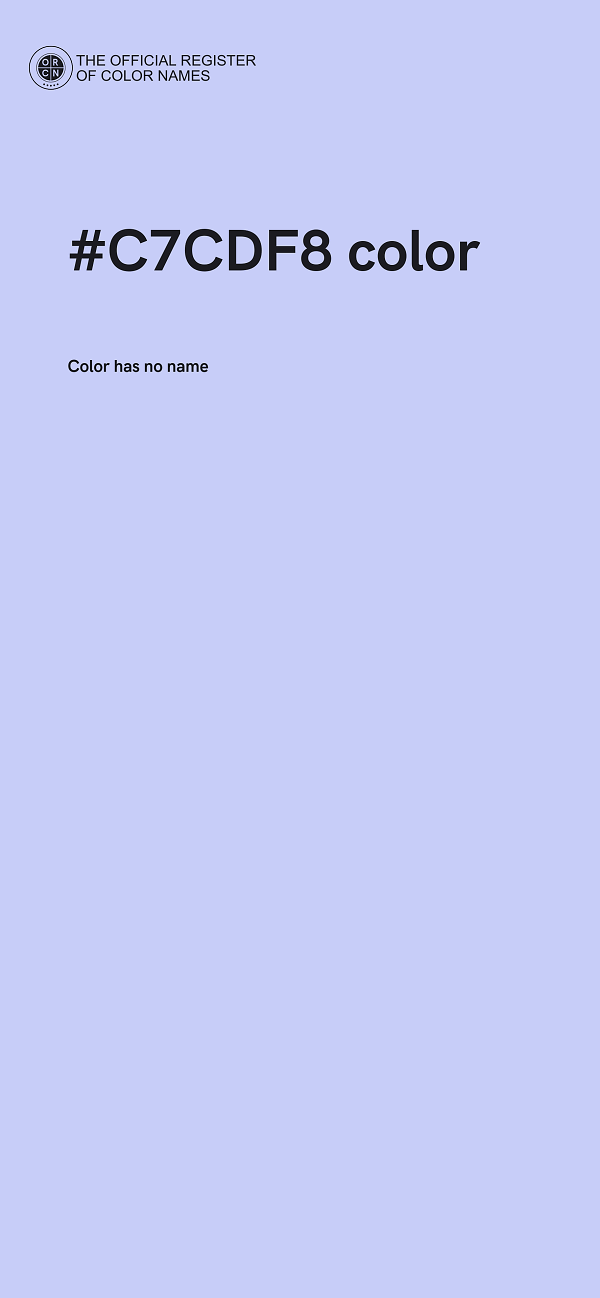 #C7CDF8 color image