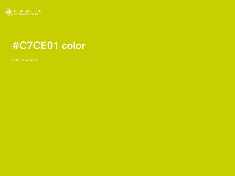 #C7CE01 color image