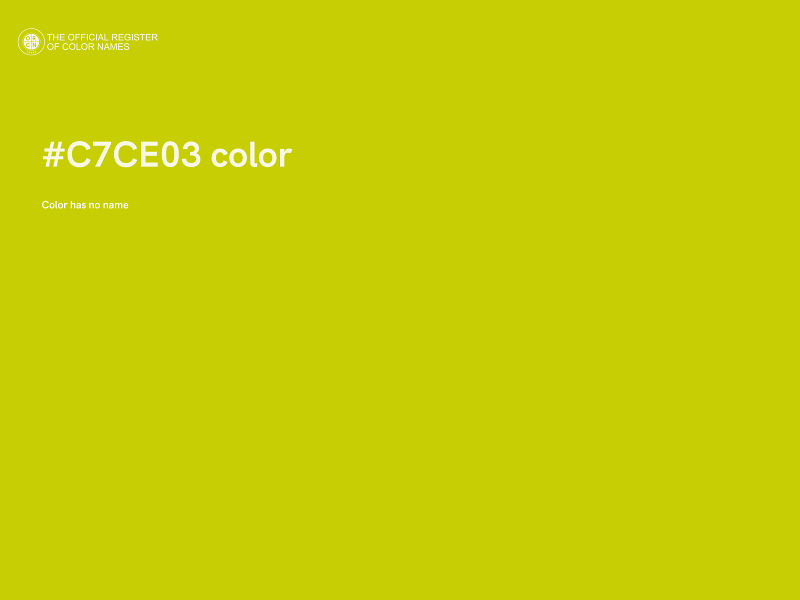 #C7CE03 color image