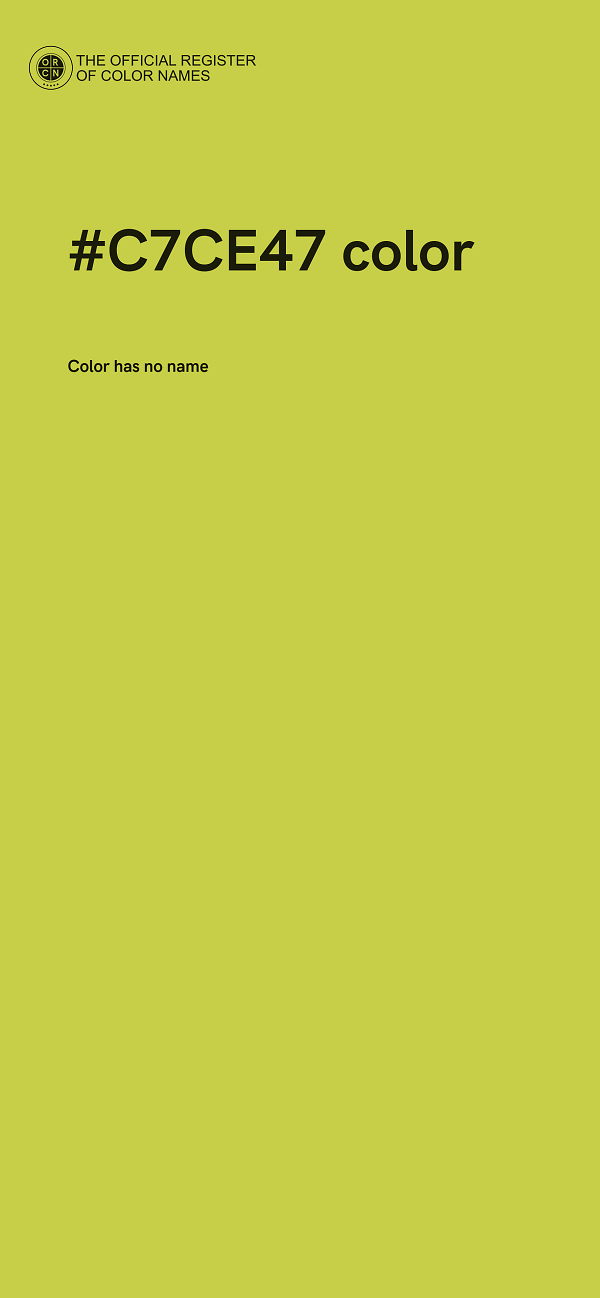 #C7CE47 color image