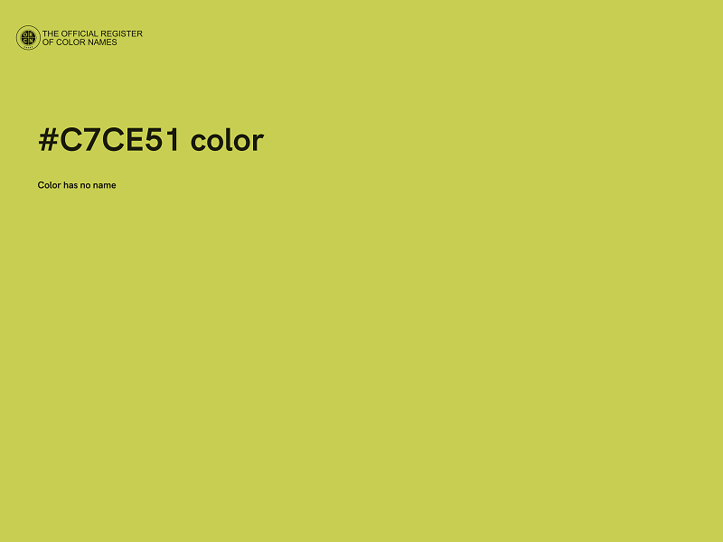 #C7CE51 color image