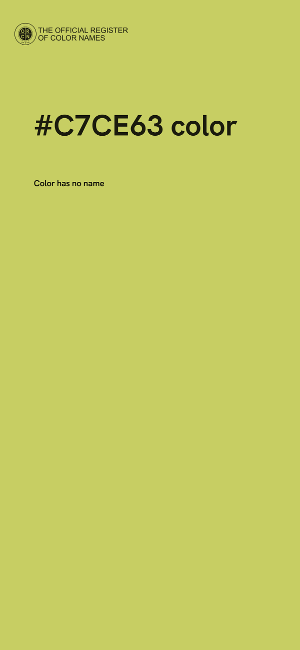 #C7CE63 color image