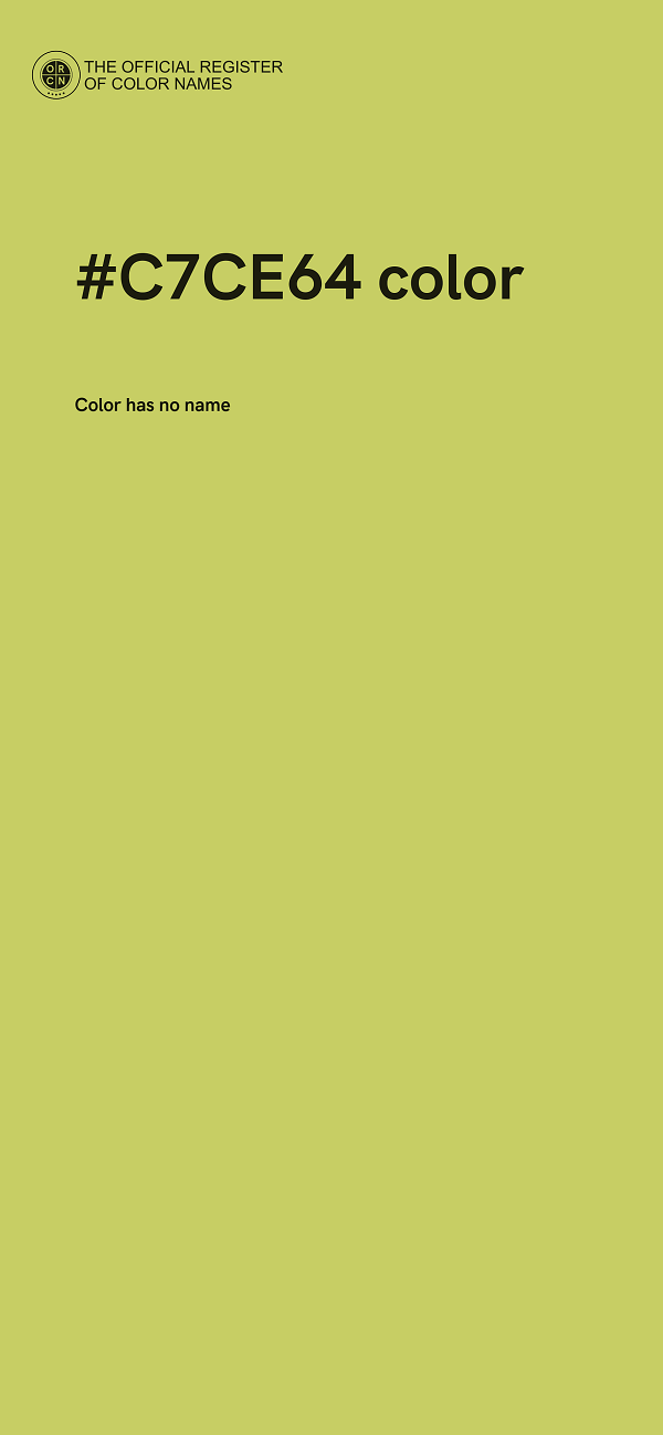 #C7CE64 color image