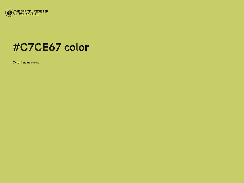 #C7CE67 color image