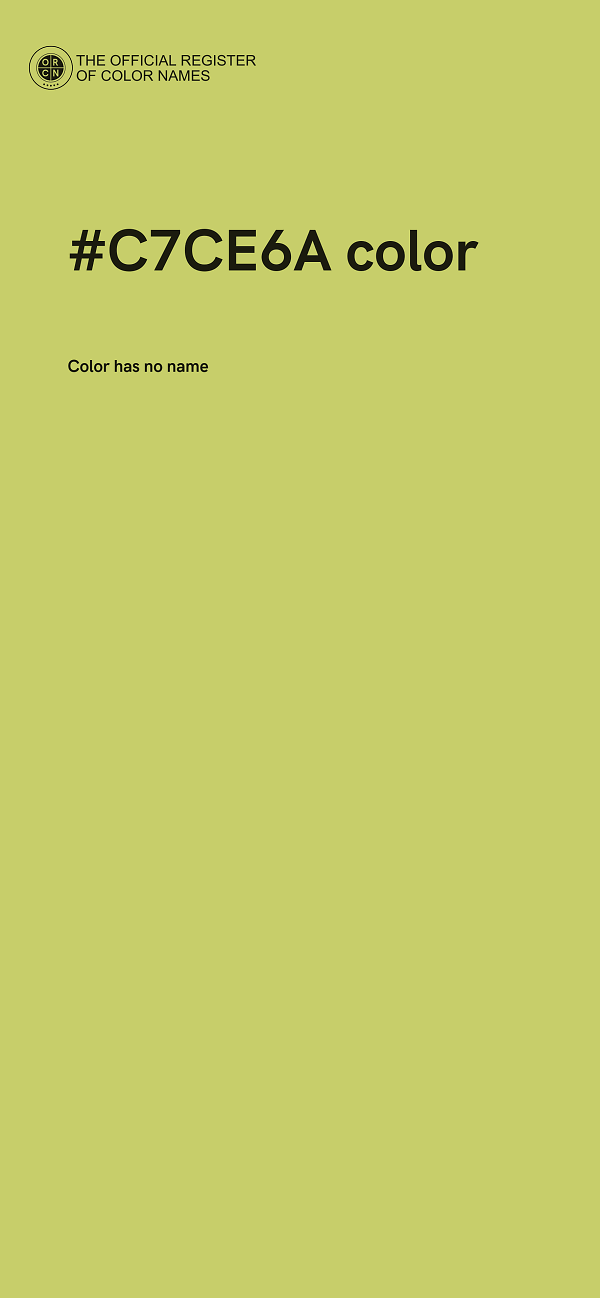 #C7CE6A color image