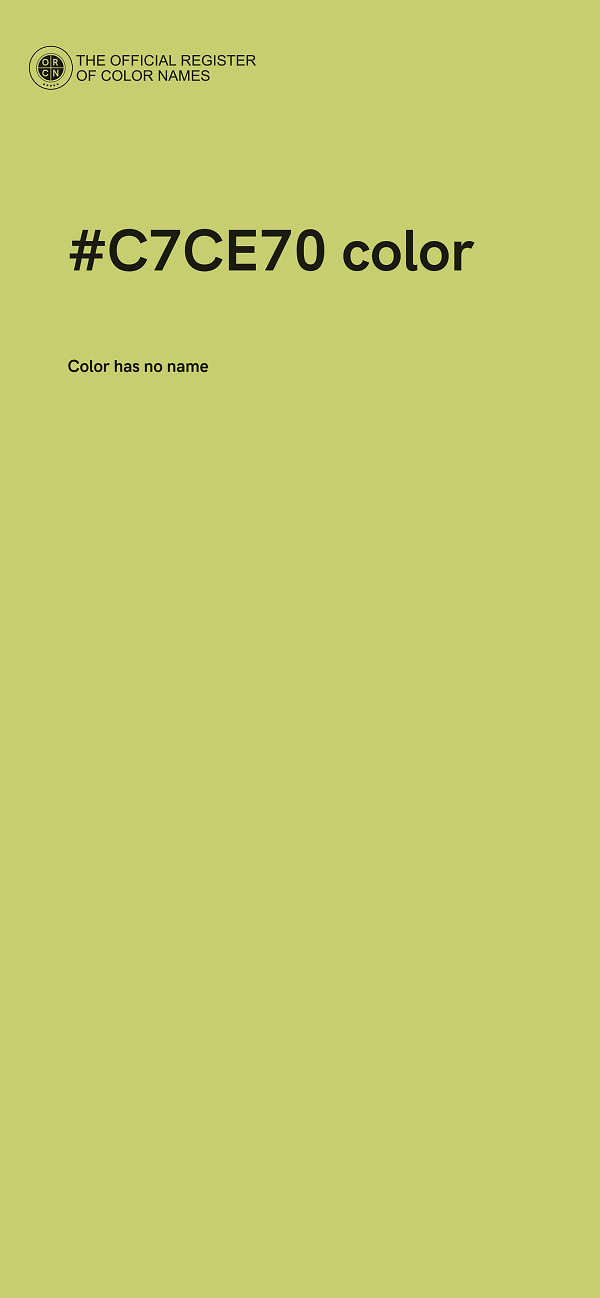 #C7CE70 color image