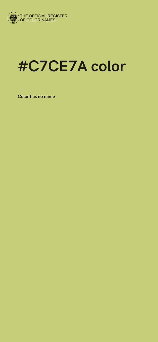 #C7CE7A color image