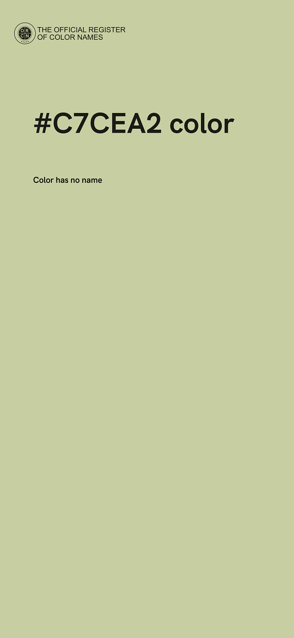 #C7CEA2 color image