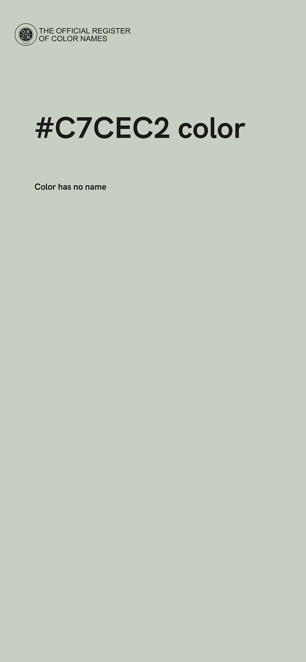 #C7CEC2 color image