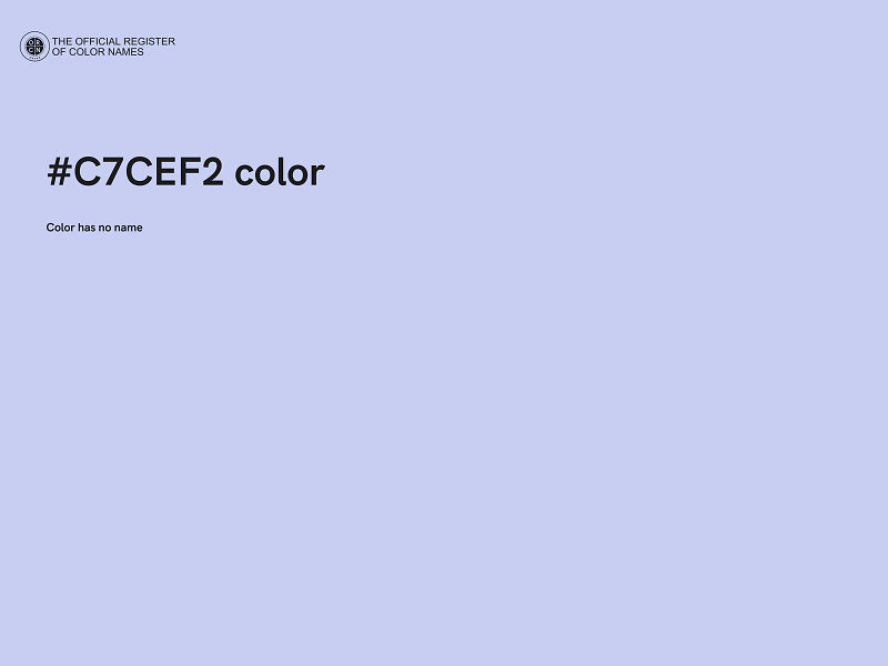 #C7CEF2 color image