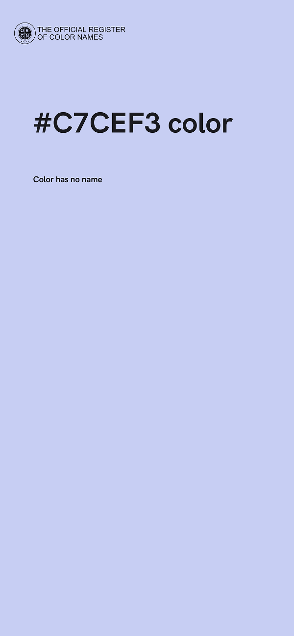 #C7CEF3 color image
