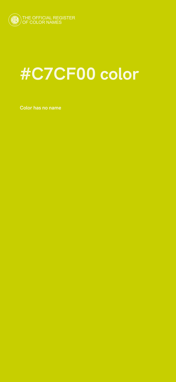 #C7CF00 color image