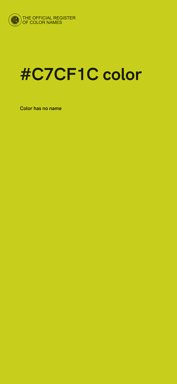 #C7CF1C color image