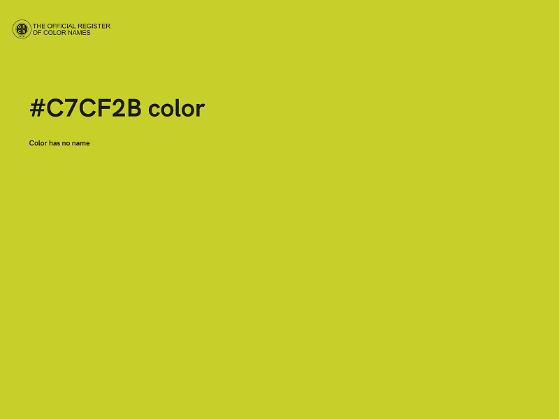 #C7CF2B color image