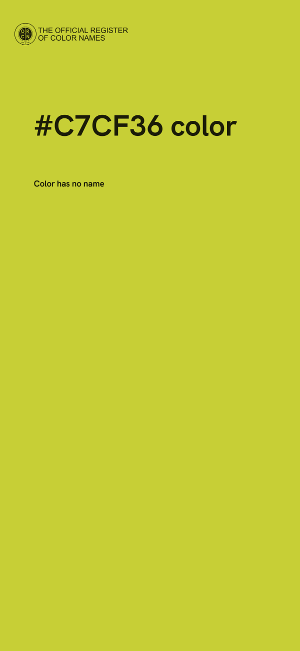 #C7CF36 color image