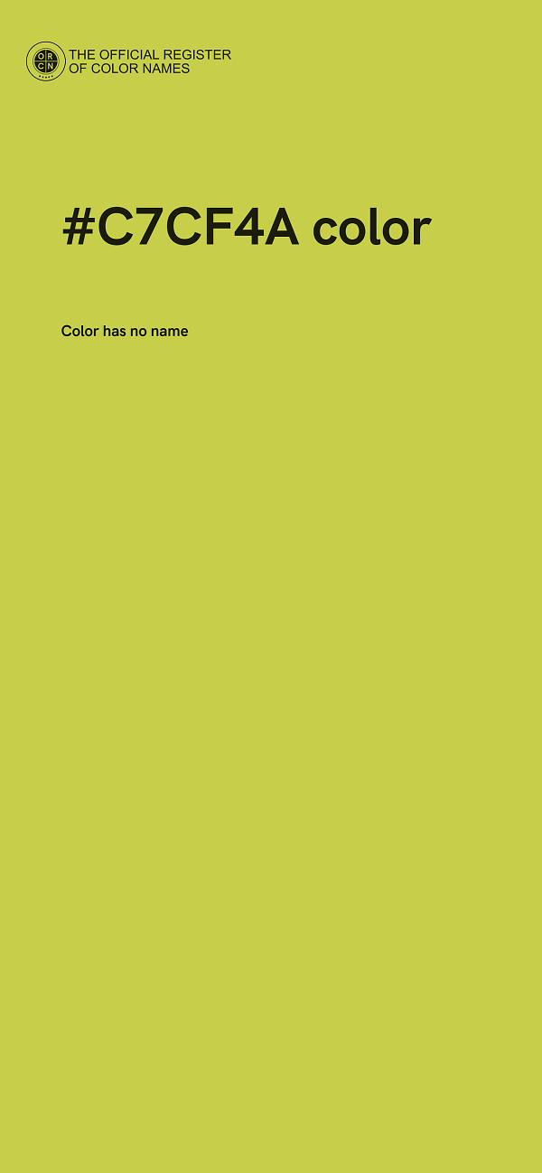 #C7CF4A color image