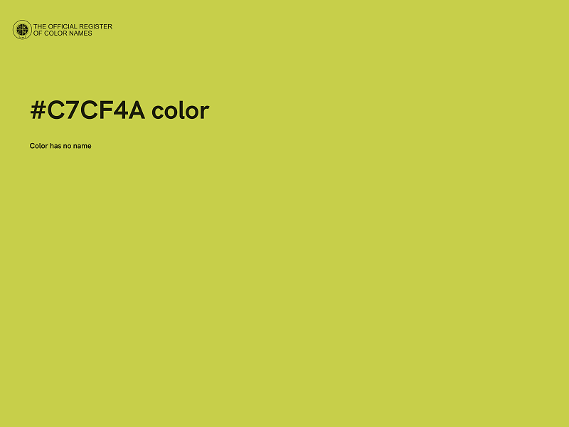#C7CF4A color image