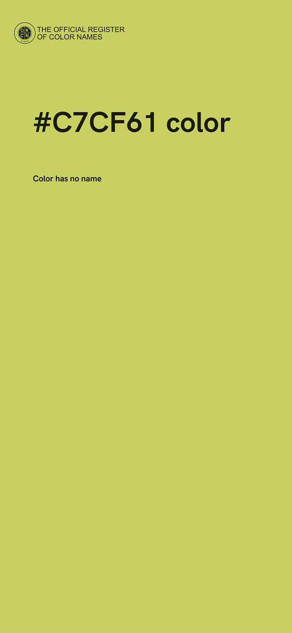 #C7CF61 color image