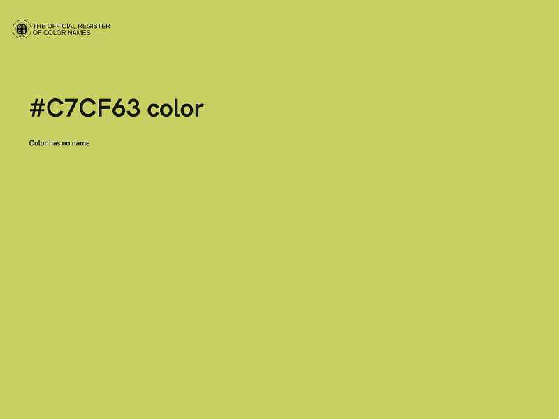 #C7CF63 color image