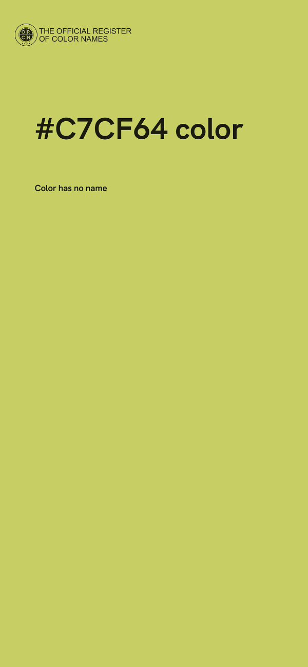 #C7CF64 color image