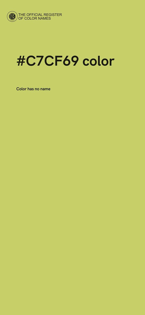 #C7CF69 color image