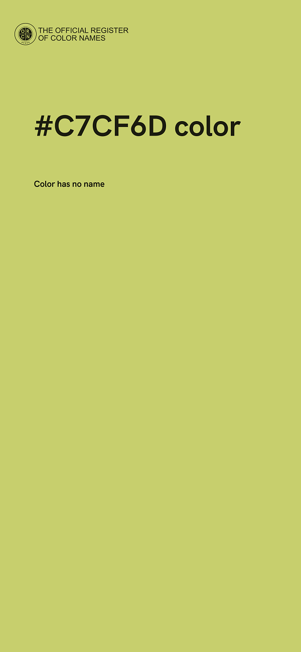 #C7CF6D color image